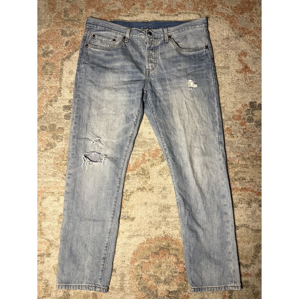 Levi’s 501 T Tapered Jeans Women’s 30x28 | Light Wash | Mid Rise | Button Fly